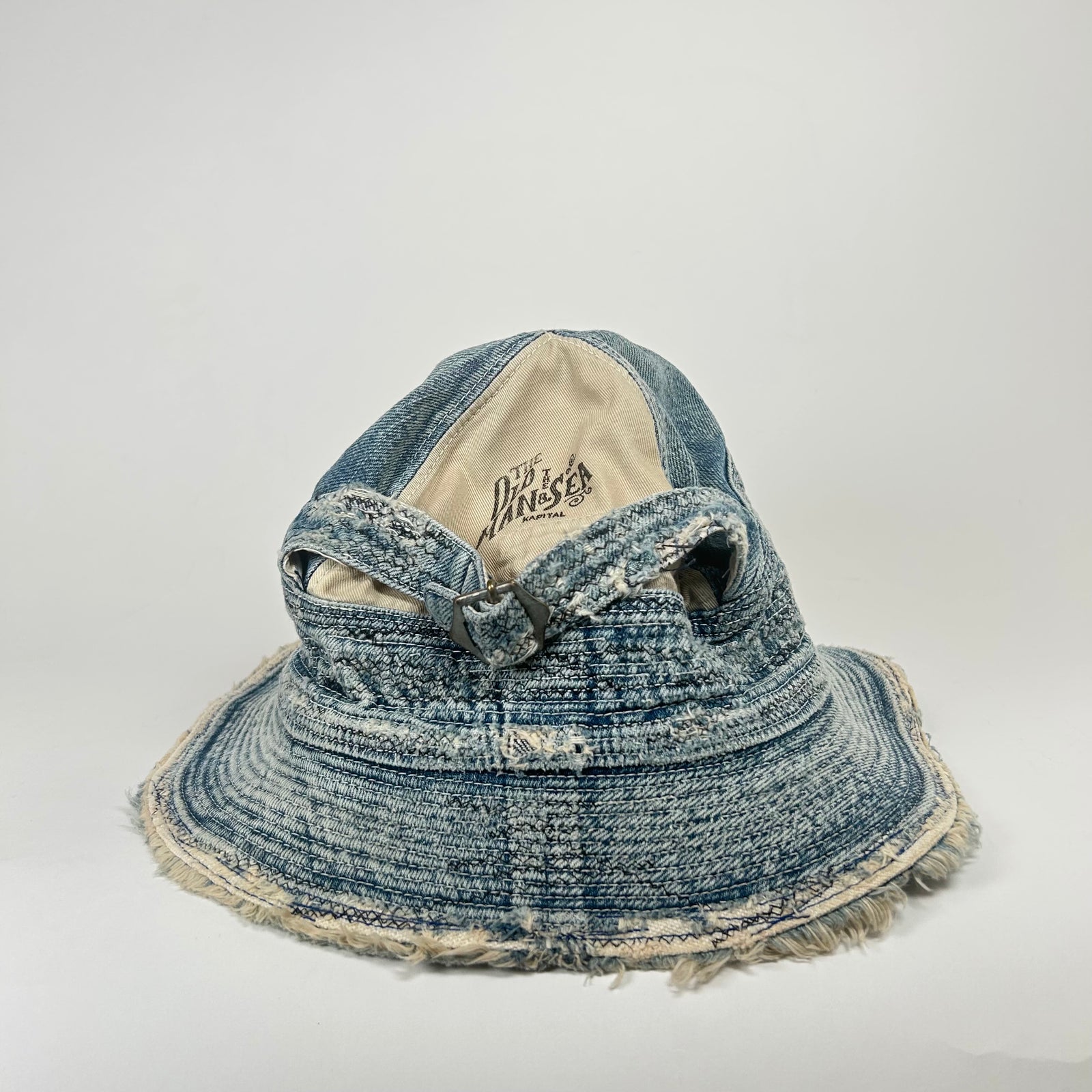 Kapital Light Boro Jean Bucket Hat