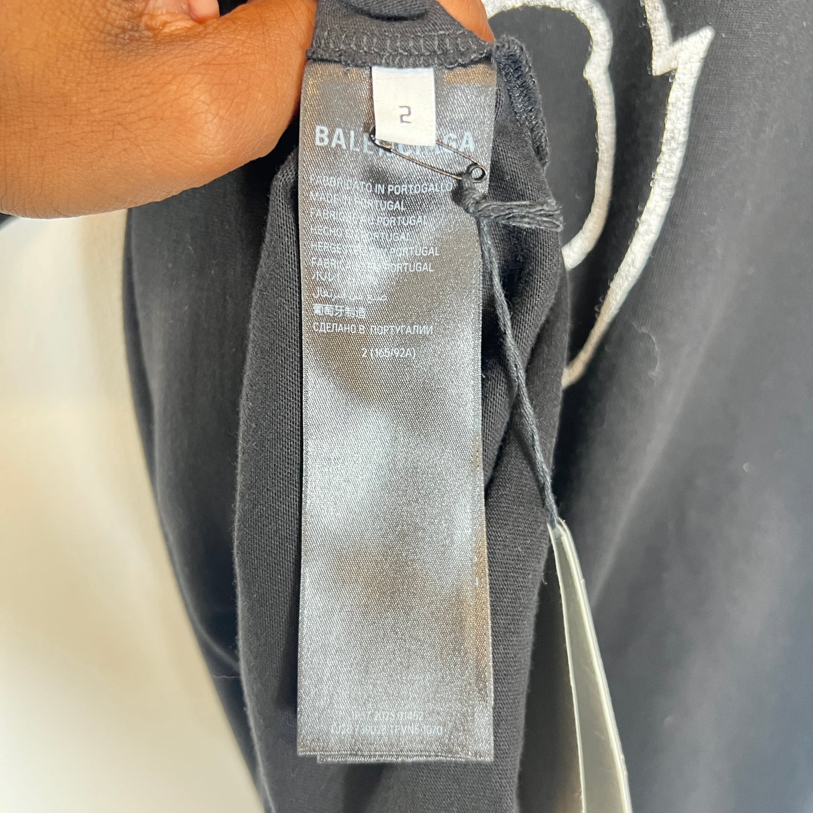 Balenciaga Black Darkwave Logo T-Shirt Size XXL