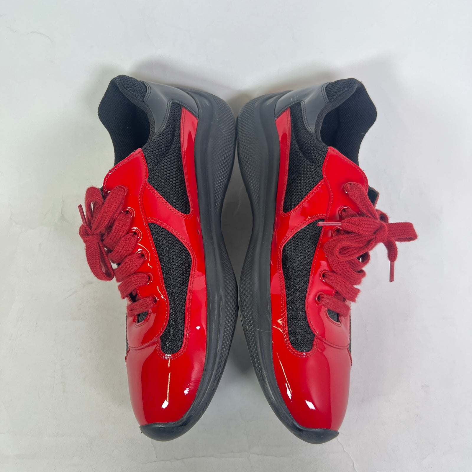 Prada Red/Black Patent Leather America Cups