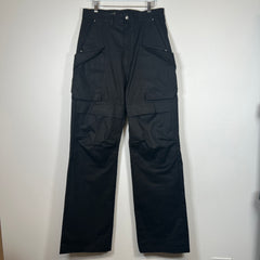 Rick Owens Black Stefan Cargo Pants Size 31