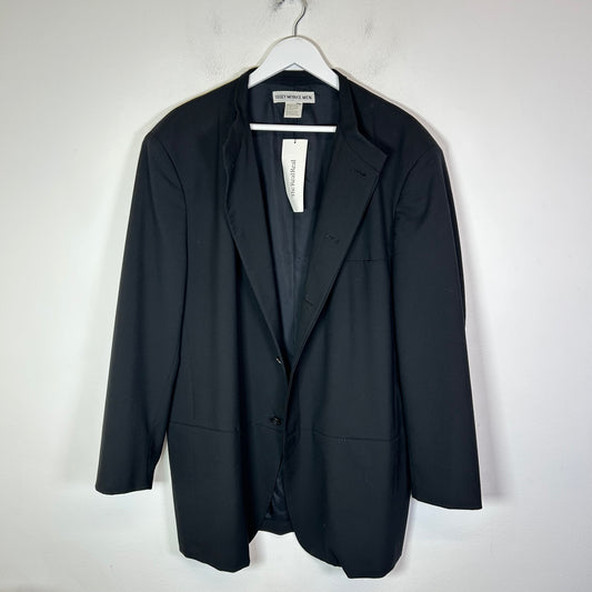 Issey Miyake Men Black Wool Blazer Jacket Size 6