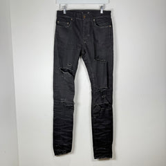 Saint Laurent Jeans Black Distressed D02 Size 27