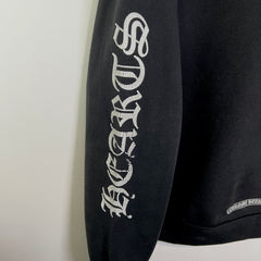 Chrome Hearts Black Vertical Logo Hoodie Size L