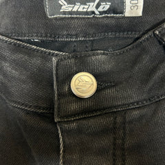 Sicko Black/White Chain Stich Jeans Size 30