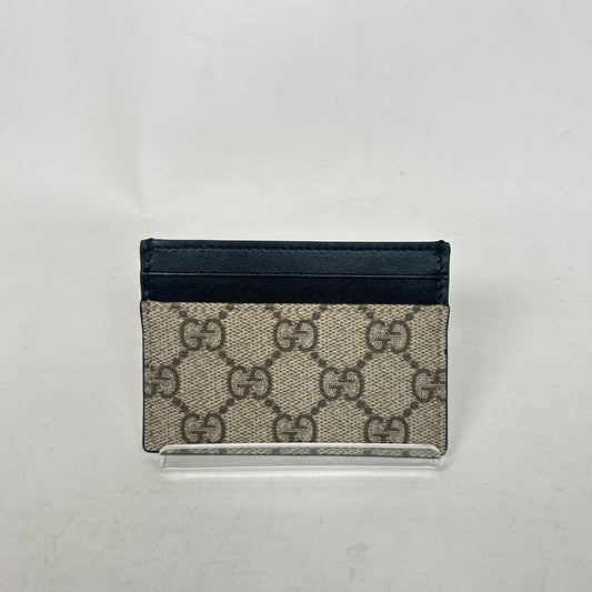 Gucci Black GG Supreme Card Holder