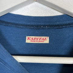 Kapital Navy Smiley Football Jersey Tee Size M