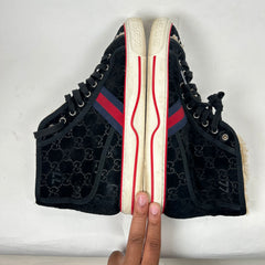 Gucci Black Shearling 1977 Sneakers Size 9.5