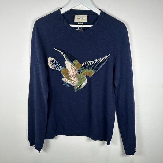 Gucci Eagle Navy Knit Size M