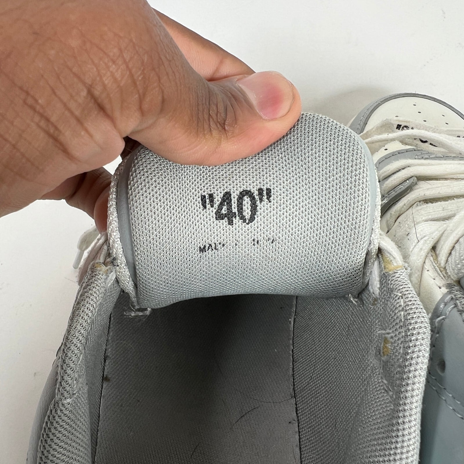 Off White Blue/White Out The Office Sneaker Size 40
