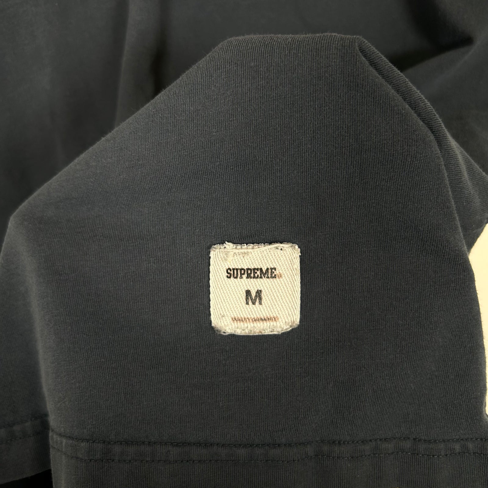 Supreme Navy Arc Logo Tee Size S