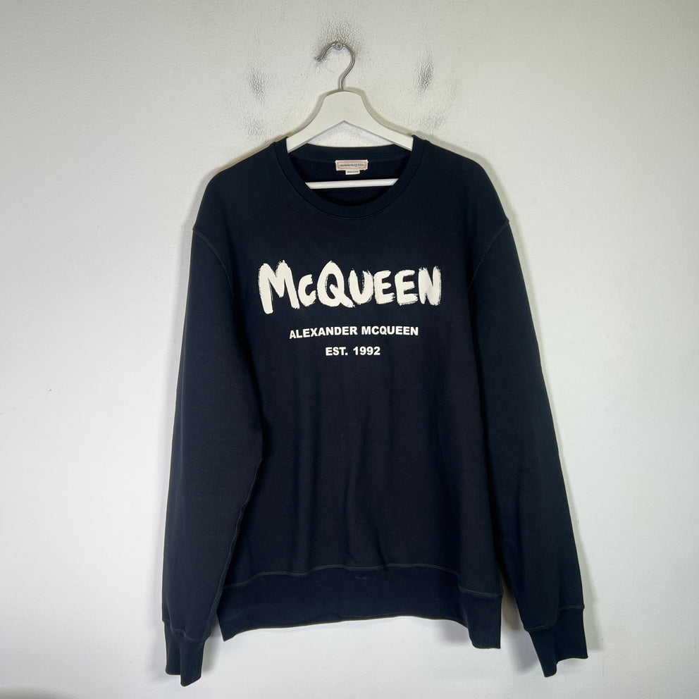 Alexander McQueen Graffiti Crewneck Sweatshirt