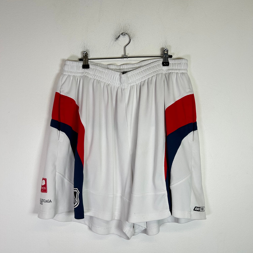 Balenciaga Hockey Logo Mesh Shorts
