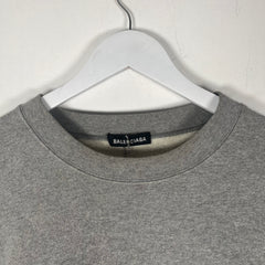 Balenciaga Paris Embroidered Grey Crewneck Size L