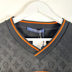 Louis Vuitton Monogram Sporty V-Neck Jersey Size M