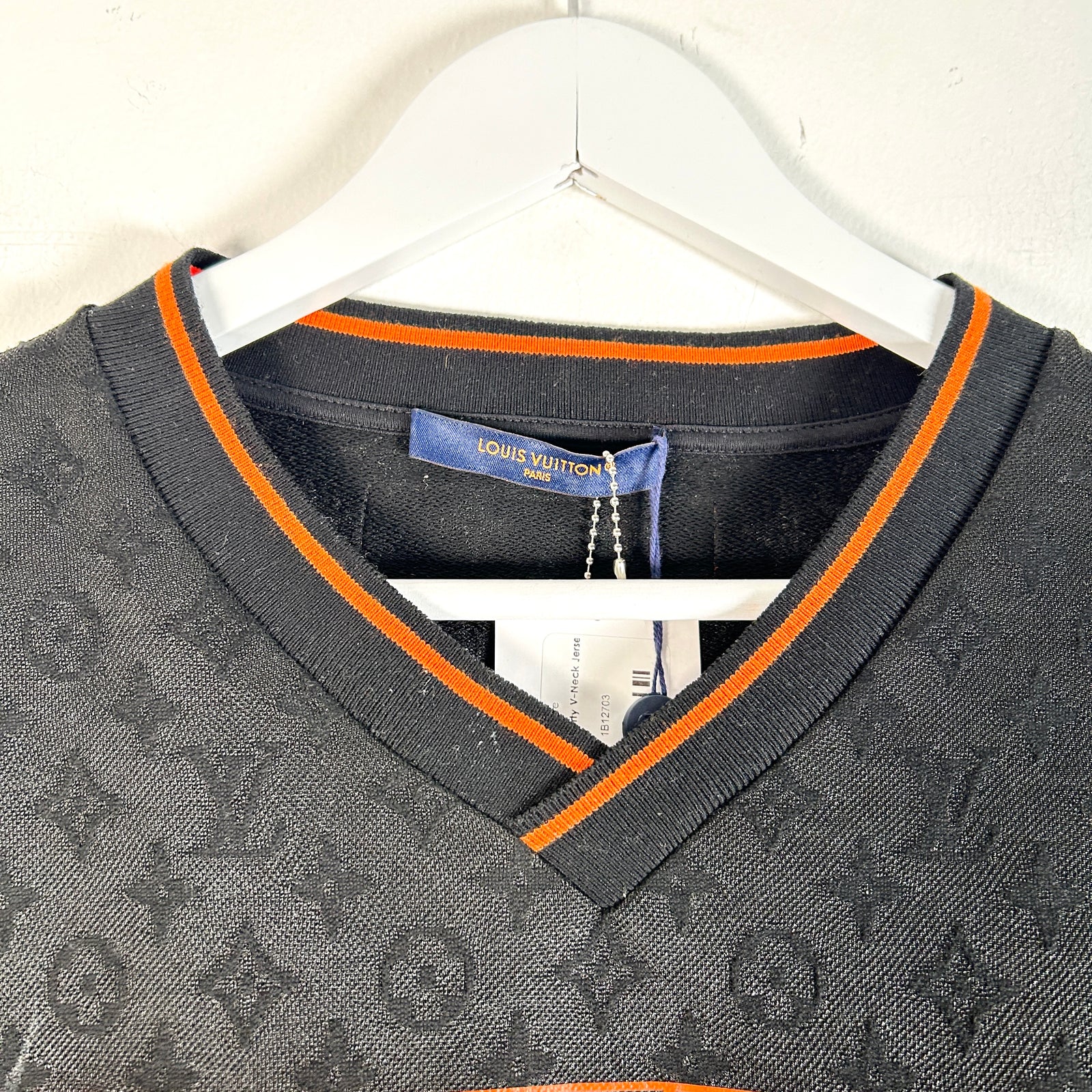Louis Vuitton Monogram Sporty V-Neck Jersey Size M
