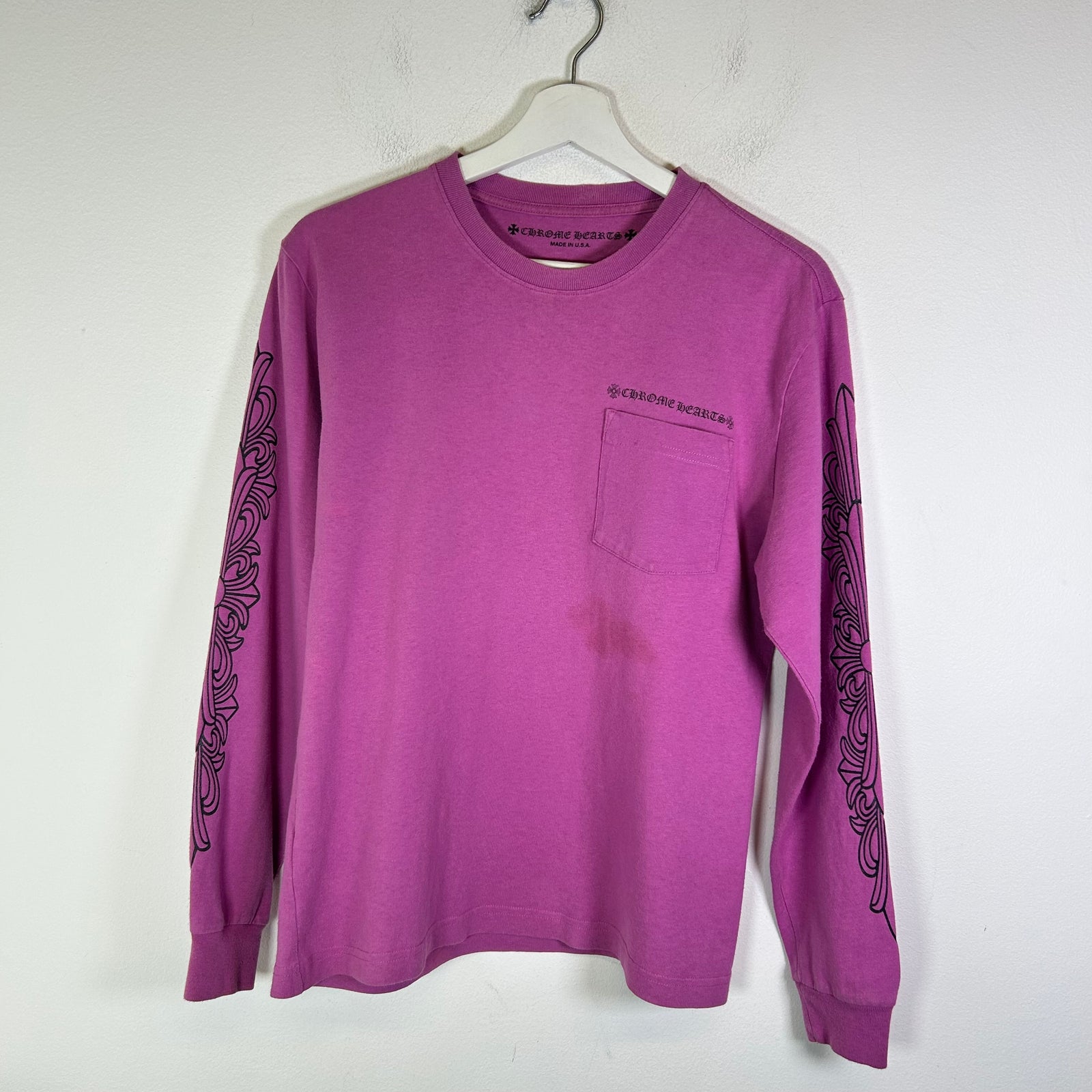 Chrome Hearts Matty Boy Purple Spider Web Longsleeve Size S