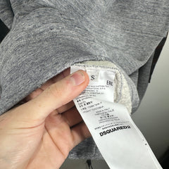 DSQUARED2 Grey Patchwork Hoodie Size S