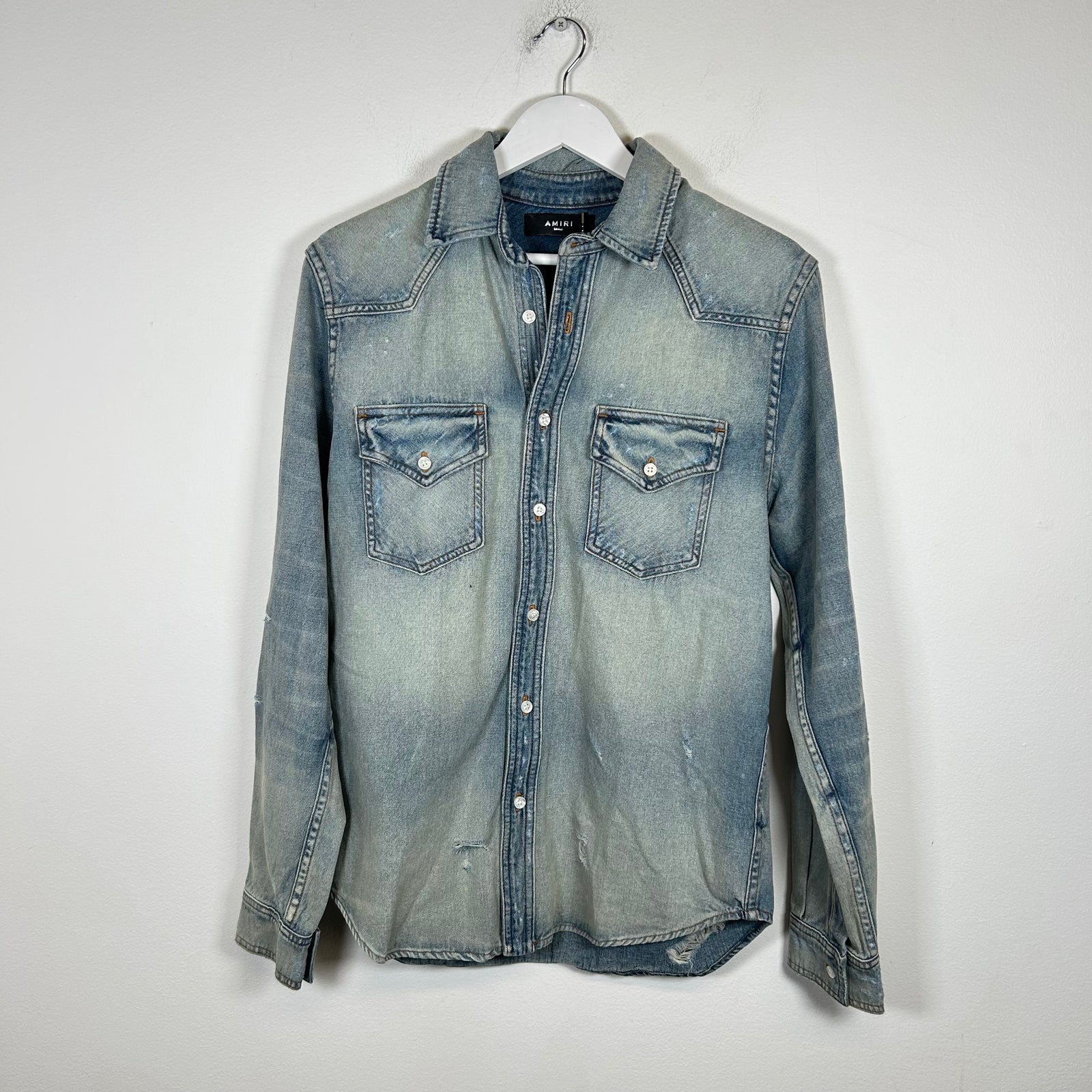 Amiri Denim Button-Up Shirt Size S