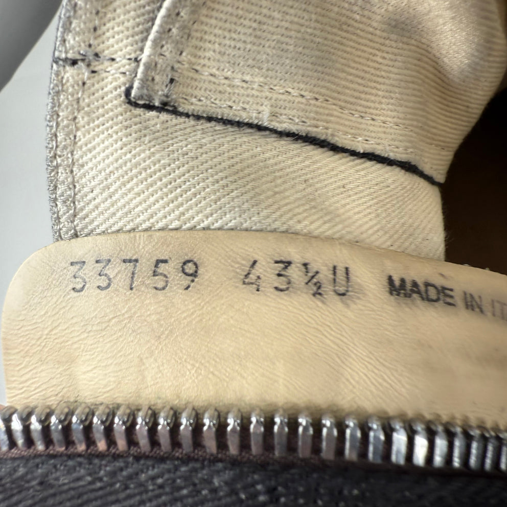 Rick Owens DRKSHDW Canvas Ramones Size 43