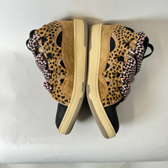 Lanvin Cheetah/Pink Curb Sneakers Size 43