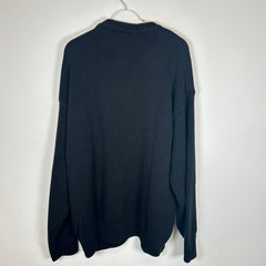 Balenciaga Black BB Laurel Crown Logo Knit Sweater Size XL