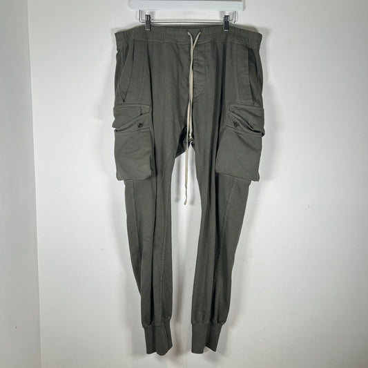 Rick Owens DRKSHDW Hustler Blue Mastodon Cargo Sweats Size XXL