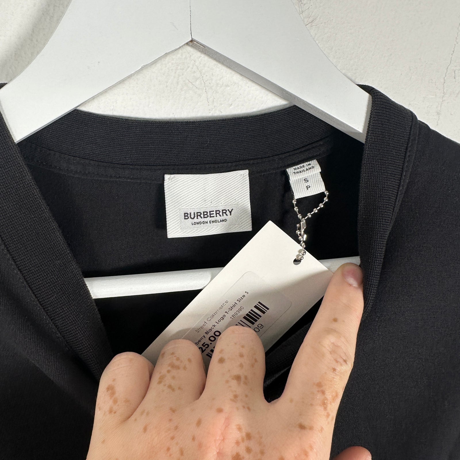 Burberry Black Logo T-Shirt Size S