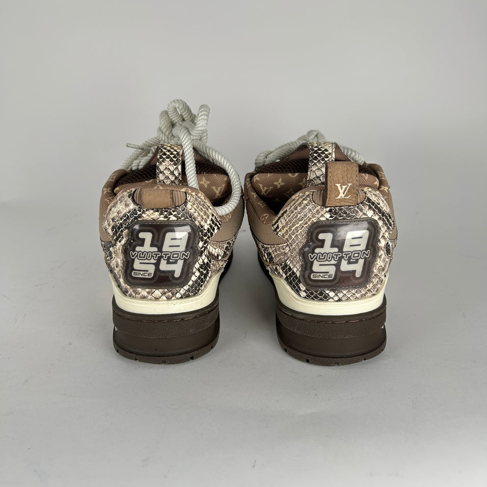 Louis Vuitton Python Snakeskin Skates Size LV 7.5