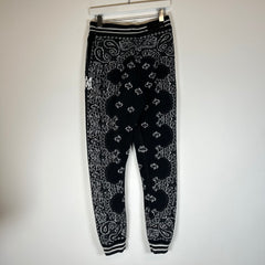 Amiri Black/Grey Bandana B-Ball Sweatpants Size XS