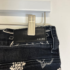 Amiri Paisley Black Jeans Size 36