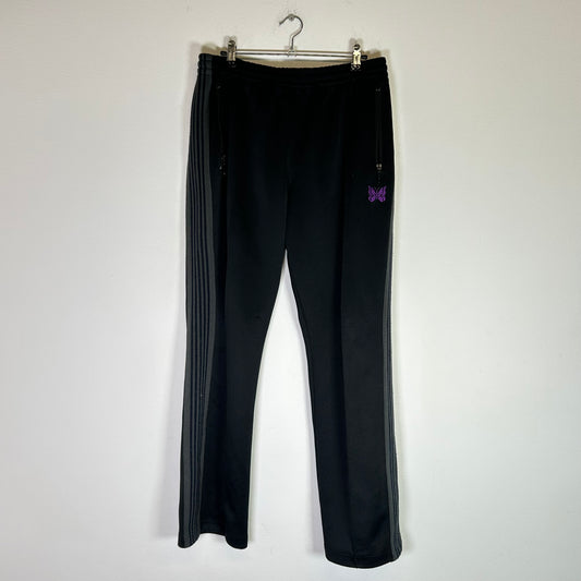 Needles Black/Navy Striped Track Pants Size L