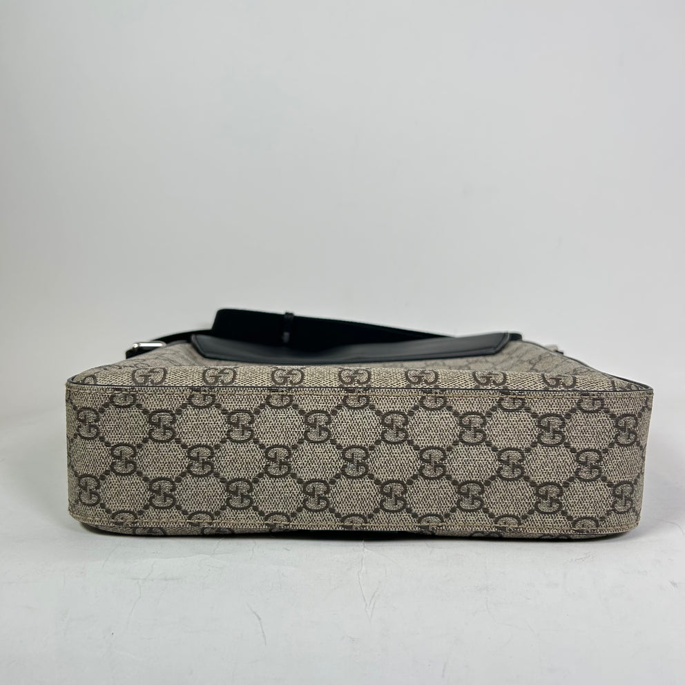 Gucci GG Coated Canvas Buckle Messenger