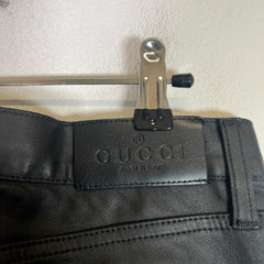 Gucci Black Waxed Horsebit Jeans