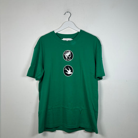 Alexander Mcqueen MCQ Green Graphic T-Shirt Size M