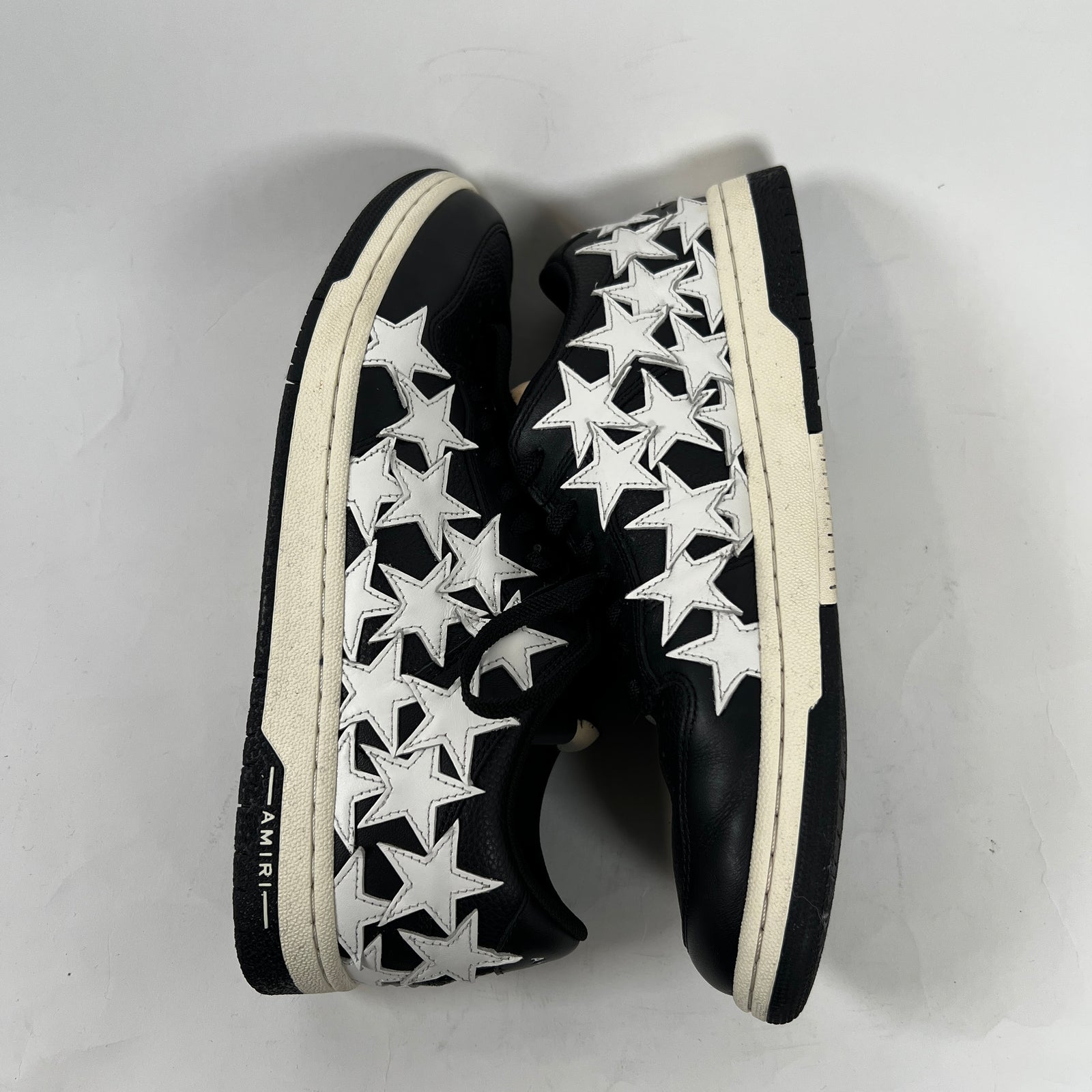 Amiri Black/White Star Low Top Sneakers Size 10
