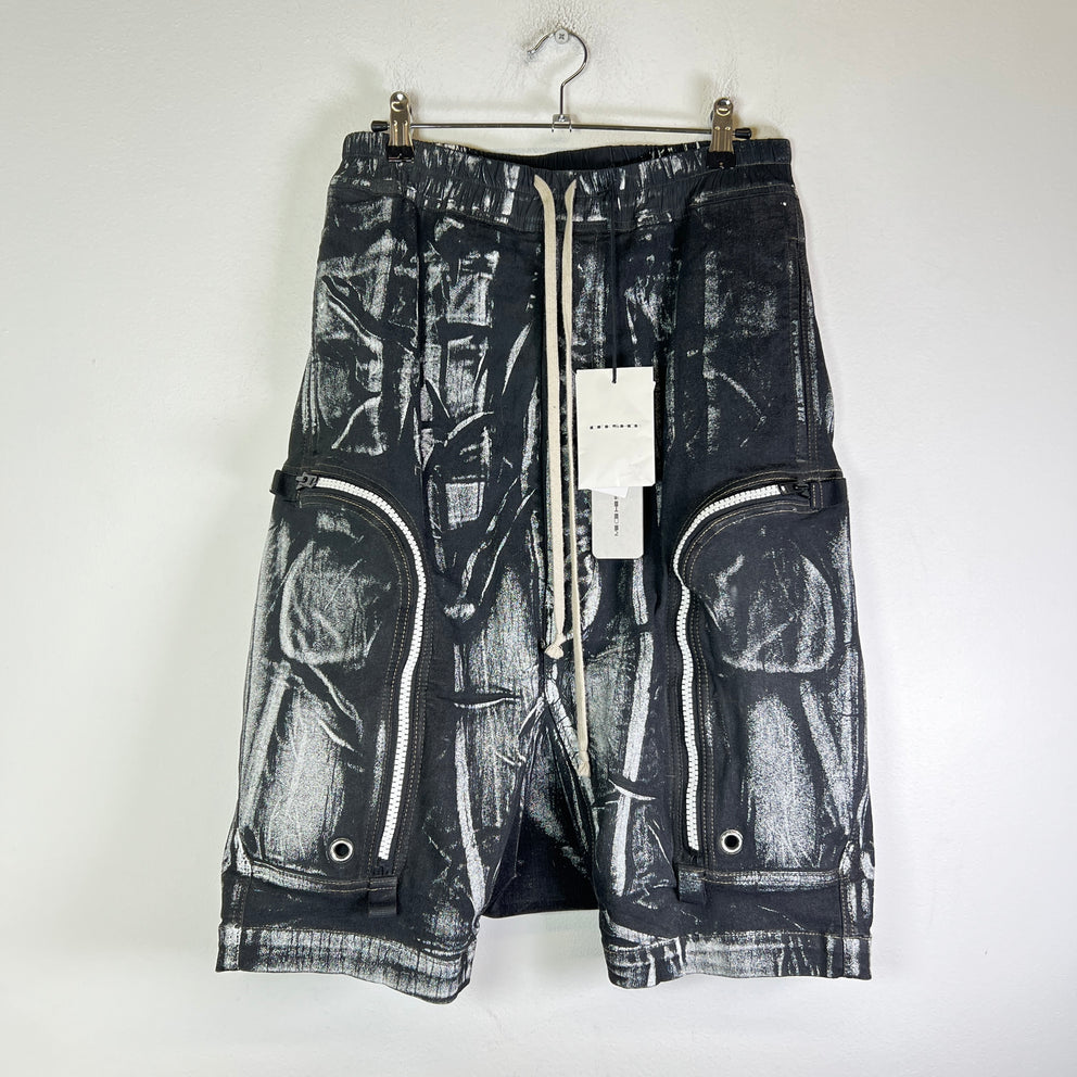 Rick Owens DRKSHDW Foil Bauhaus Pod Shorts