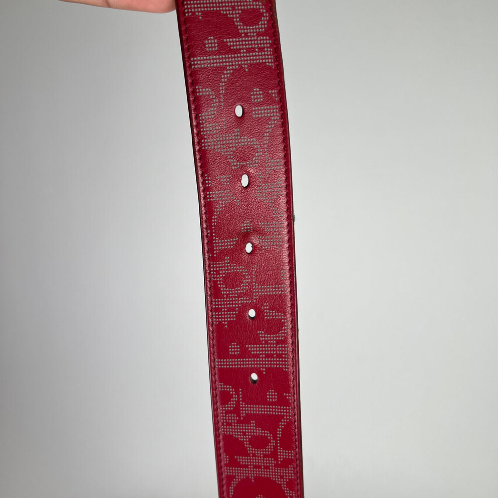 Dior CD Oblique Galaxy Reversible Belt