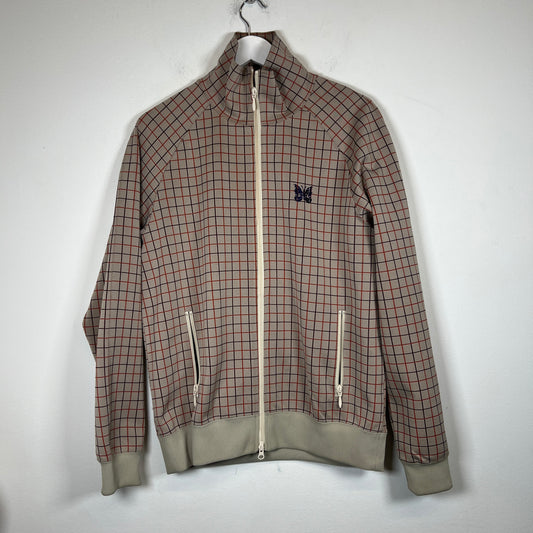 Needles Beige Plaid Track Jacket Size M