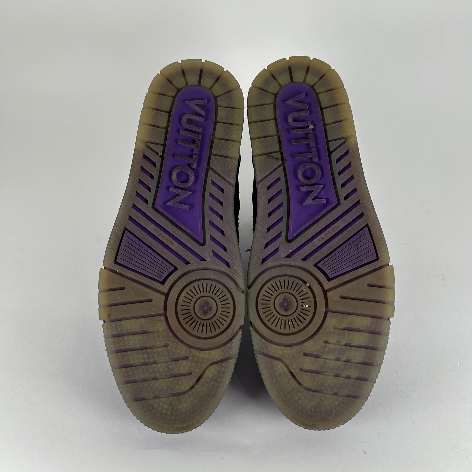 Louis Vuitton Purple High-Top Trainers Size 9.5