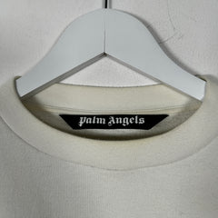 Palm Angel Graffiti Logo White Crewneck Size S