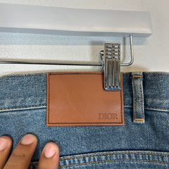 Dior x Kenny Scharf Lightwash CD Patch Jeans Size 30