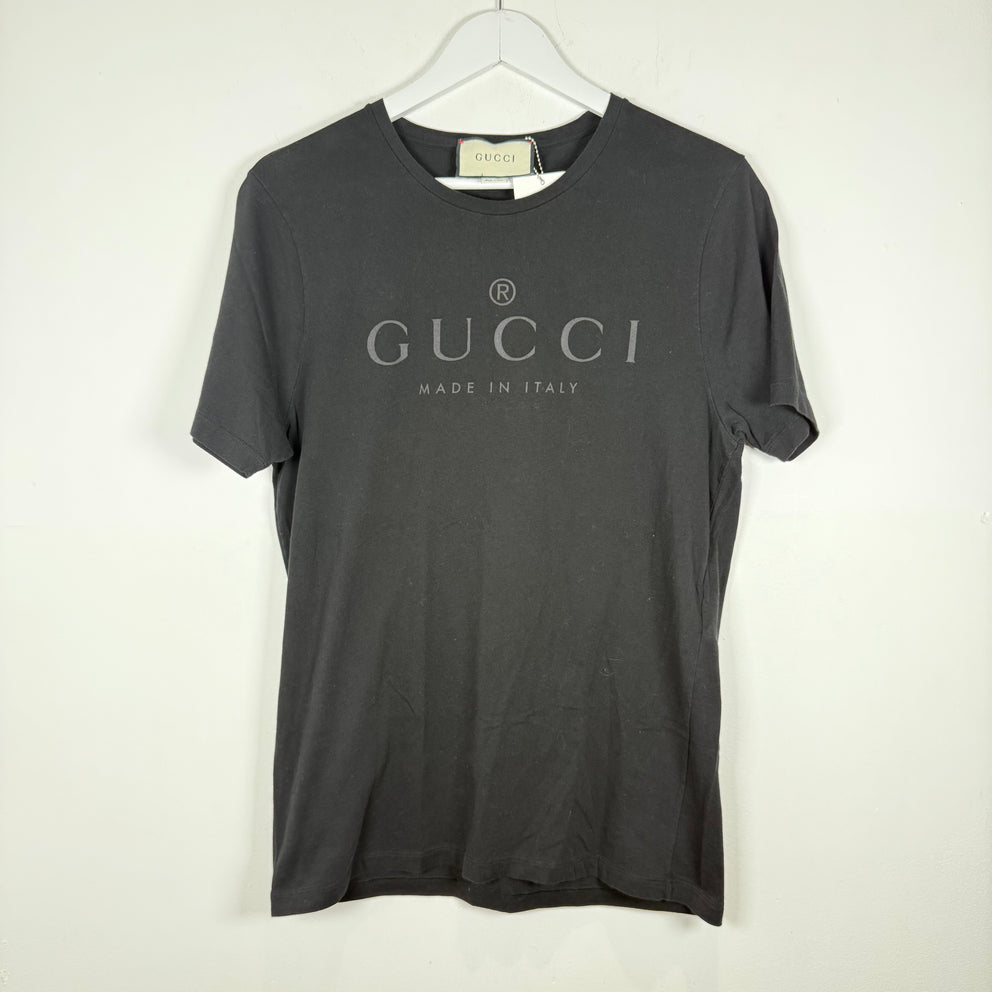 Gucci Black Graphic T-Shirt Size L