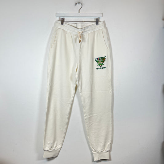 Casablanca White Tennis Club Sweatpants Size L