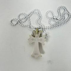 Chrome Hearts White Silicone Cross Necklace