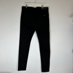 Amiri MX1 Black/Brown Patch Skinny Jeans Size 38