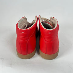 Maison Margiela Red Paint Splatter Mid-Top Sneaker Size 44