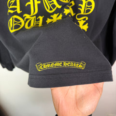 Chrome Hearts Black/Yellow Made In Hollywood Long-Sleeve Shirt Size M