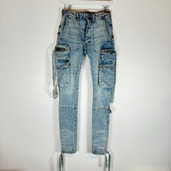 Amiri Lightwash Tactical Cargo Jeans Size 30