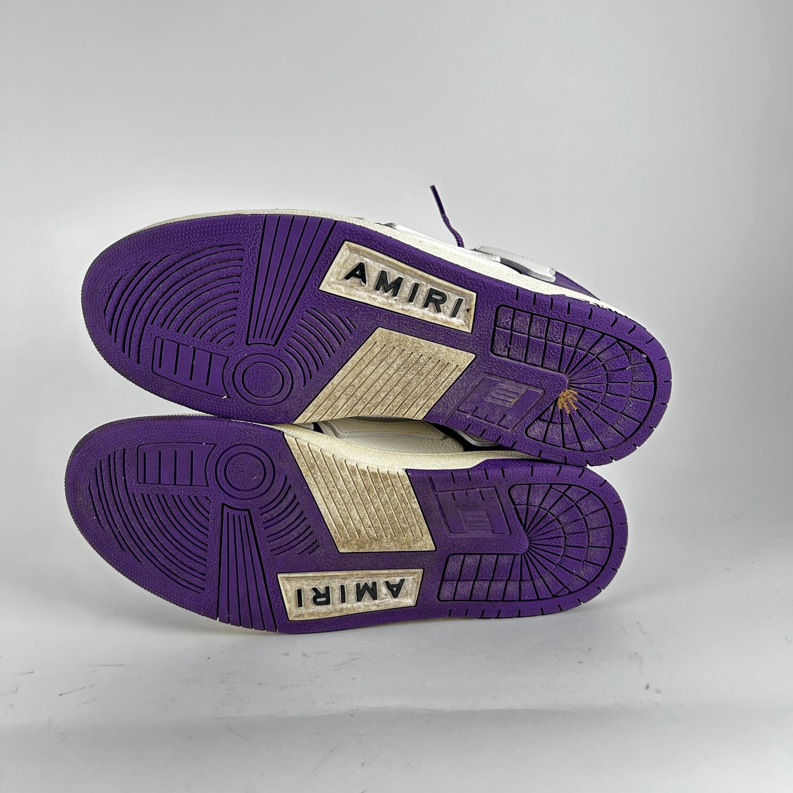 Amiri Purple Skeleton Low-Top Sneakers Size 9