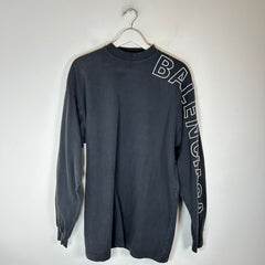 Balenciaga Black Embroidered Sleeve Outline Longsleeve Size 1